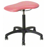 Therapy stool with cushions, standard with wheels