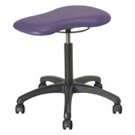 Therapy stool with cushions, standard with wheels