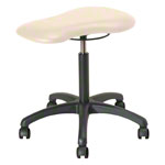 Therapy stool with cushions, standard with wheels