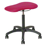 Therapy stool with cushions, standard with wheels