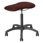 Therapy stool with cushions, standard with wheels