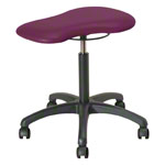 Therapy stool with cushions, standard with wheels