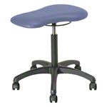 Therapy stool with cushions, standard with wheels