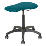 Therapy stool with cushions, standard with wheels