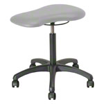 Therapy stool with cushions, standard with wheels