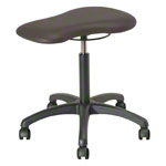 Therapy stool with cushions, standard with wheels