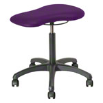 Therapy stool with cushions, standard with wheels