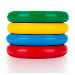 Throwing and tennis rings 18 cm, set of 4