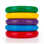 Throwing and tennis rings 18 cm, set of 5