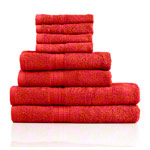 Towel set 8 pcs., 4 pieces 30x30 cm  2 pieces 140x70 cm and 2 pieces 100x50 cm