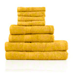 Towel set 8 pcs., 4 pieces 30x30 cm  2 pieces 140x70 cm and 2 pieces 100x50 cm