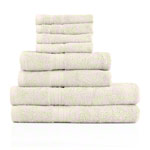 Towel set 8 pcs., 4 pieces 30x30 cm  2 pieces 140x70 cm and 2 pieces 100x50 cm