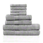 Towel set 8 pcs., 4 pieces 30x30 cm  2 pieces 140x70 cm and 2 pieces 100x50 cm