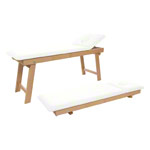 Treatment Table Tiziano Nature, LxWxH 195x65x80 cm