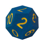 VOLLEY foam learning cube, with numbers, 12 faces