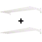 Wall bracket with 4 braces incl. extension module, 50x350 cm