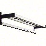 Wall mounted coat rack with 19 hooks