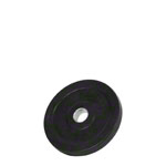 Weight plate with rubber coating, � 3 cm, 2.5 kg, one piece
