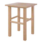 Wooden stool made of hardwood, LxW 35x35 cm