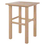 Wooden stool made of hardwood, LxW 35x35 cm