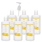 cosiMed massage oil set 6x massage oil lemon, 1 l, incl. dosing pump
