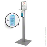 disinfectant stand incl. dispenser for 500 ml bottles