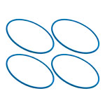gymnastics hoops plastic, set of 4,  60 cm
