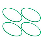 gymnastics hoops plastic, set of 4,  60 cm