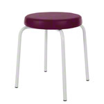 gymnastics stool standard with comfort cushion,&nbsp;� 36 cm, frame color white