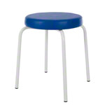 gymnastics stool standard with comfort cushion,  38 cm, frame color white