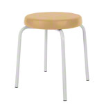 gymnastics stool standard with comfort cushion,  38 cm, frame color white
