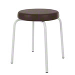 gymnastics stool standard with comfort cushion,  38 cm, frame color white