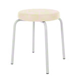 gymnastics stool standard with comfort cushion,  38 cm, frame color white