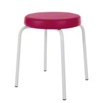 gymnastics stool standard with comfort cushion,  38 cm, frame color white