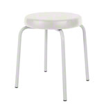 gymnastics stool standard with comfort cushion,  38 cm, frame color white