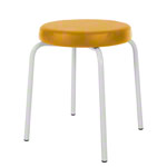 gymnastics stool standard with comfort cushion,  38 cm, frame color white