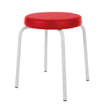gymnastics stool standard with comfort cushion,  38 cm, frame color white