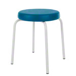 gymnastics stool standard with comfort cushion,  38 cm, frame color white
