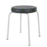gymnastics stool standard with comfort cushion,  38 cm, frame color white