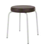 gymnastics stool standard with comfort cushion,  38 cm, frame color white