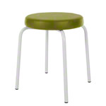 gymnastics stool standard with comfort cushion,  38 cm, frame color white
