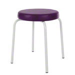 gymnastics stool standard with comfort cushion,  38 cm, frame color white