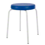 gymnastics stool standard with comfort cushion,  38 cm, frame color white