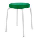 gymnastics stool standard with comfort cushion,  38 cm, frame color white