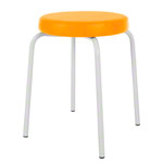 gymnastics stool standard with comfort cushion,  38 cm, frame color white