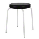 gymnastics stool standard with comfort cushion,  38 cm, frame color white