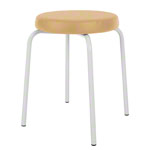 gymnastics stool standard with comfort cushion,  38 cm, frame color white