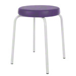 gymnastics stool standard with comfort cushion,  38 cm, frame color white
