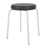 gymnastics stool standard with comfort cushion,  38 cm, frame color white