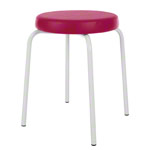 gymnastics stool standard with comfort cushion,  38 cm, frame color white